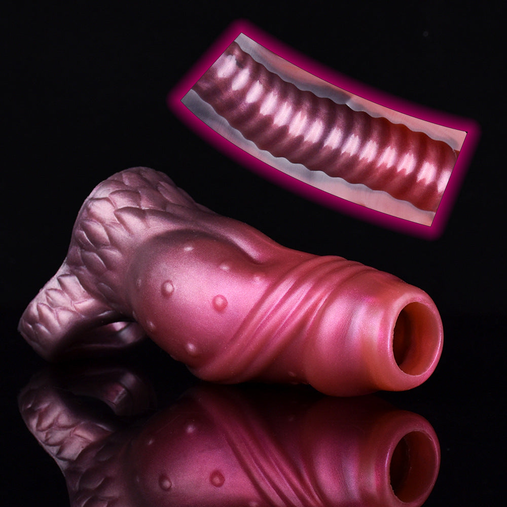 AMOR Wolf Knotted Cock Sleeve-Penis Ring-Open End