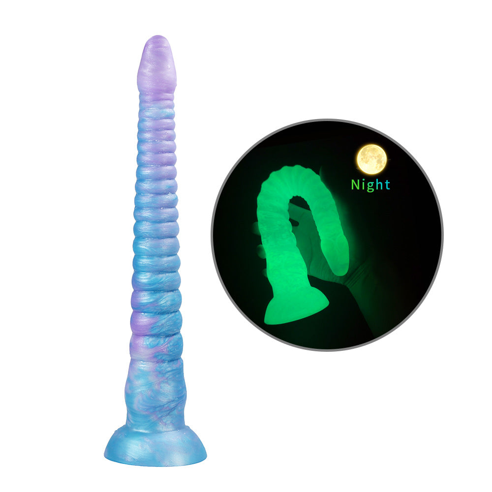 Bluie Tentacle Dildo-Glow in the Dark Suction Cup Dildo