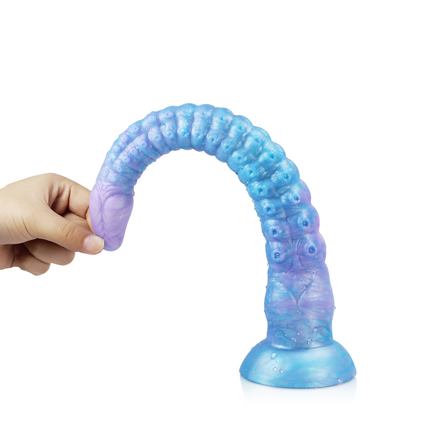 Bluie Tentacle Dildo-Glow in the Dark Suction Cup Dildo