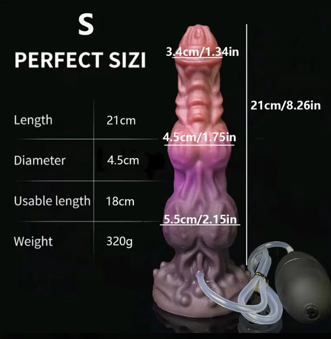 WOOF Knotted Dog Dildo-Suction Cup-Ejaculating Dildo