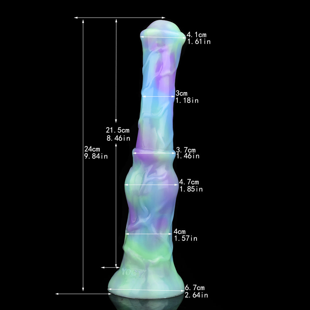 Spring Garden Knotted Horse Dildo-Suction Cup Dildo