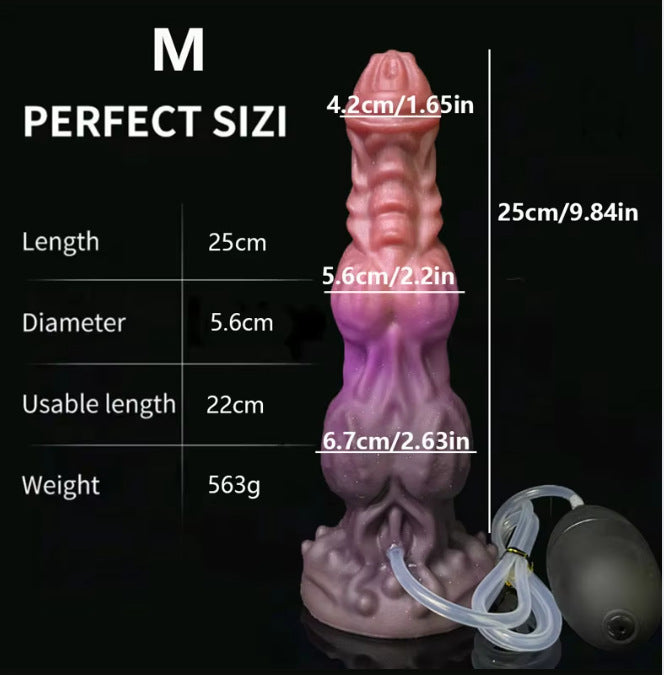 WOOF Knotted Dog Dildo-Suction Cup-Ejaculating Dildo