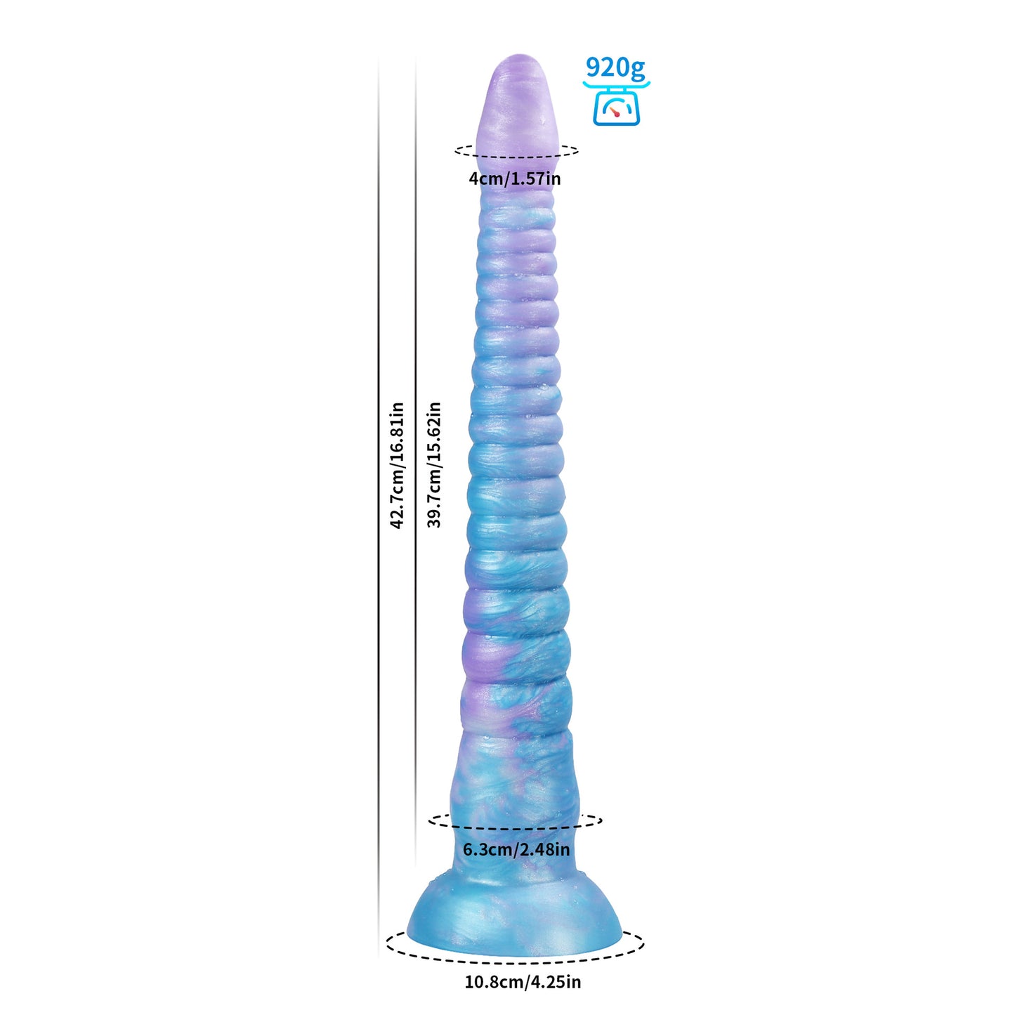 Bluie Tentacle Dildo-Glow in the Dark Suction Cup Dildo