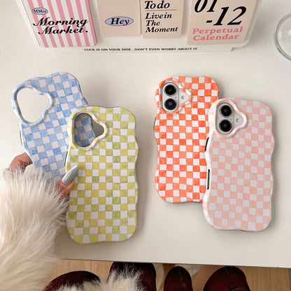 Dopamine Checkered Phone Case for iPhone