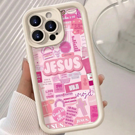 Jesus Pink Phone Case for iPhone