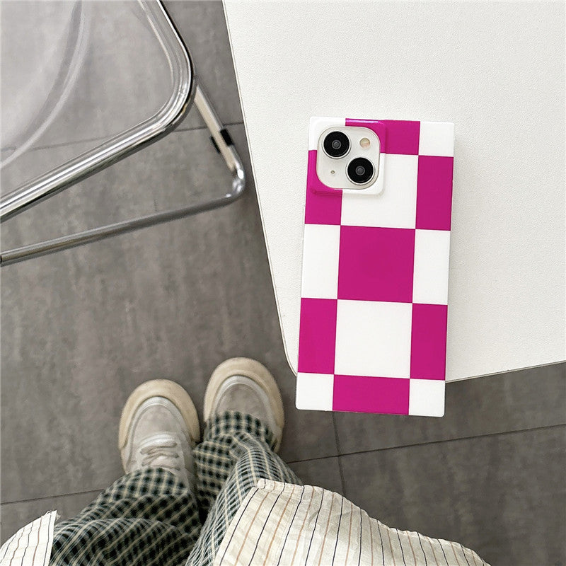 Large Checkered Phone Case for iPhone