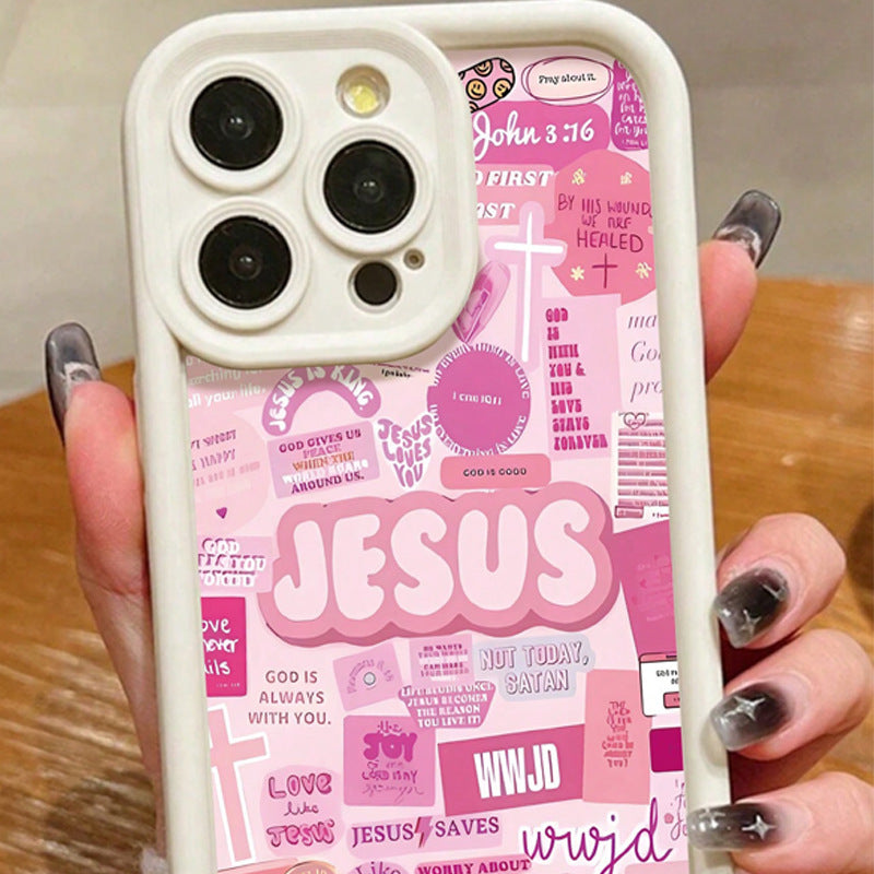 Jesus Pink Phone Case for iPhone