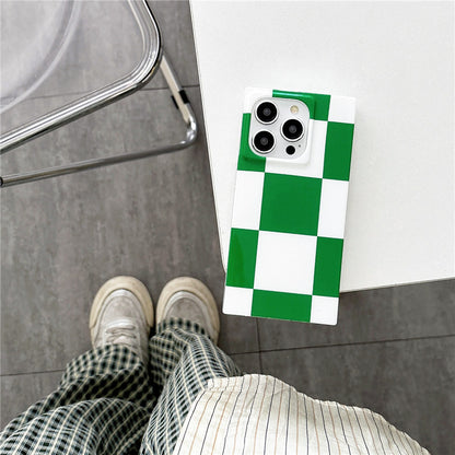 Large Checkered Phone Case for iPhone