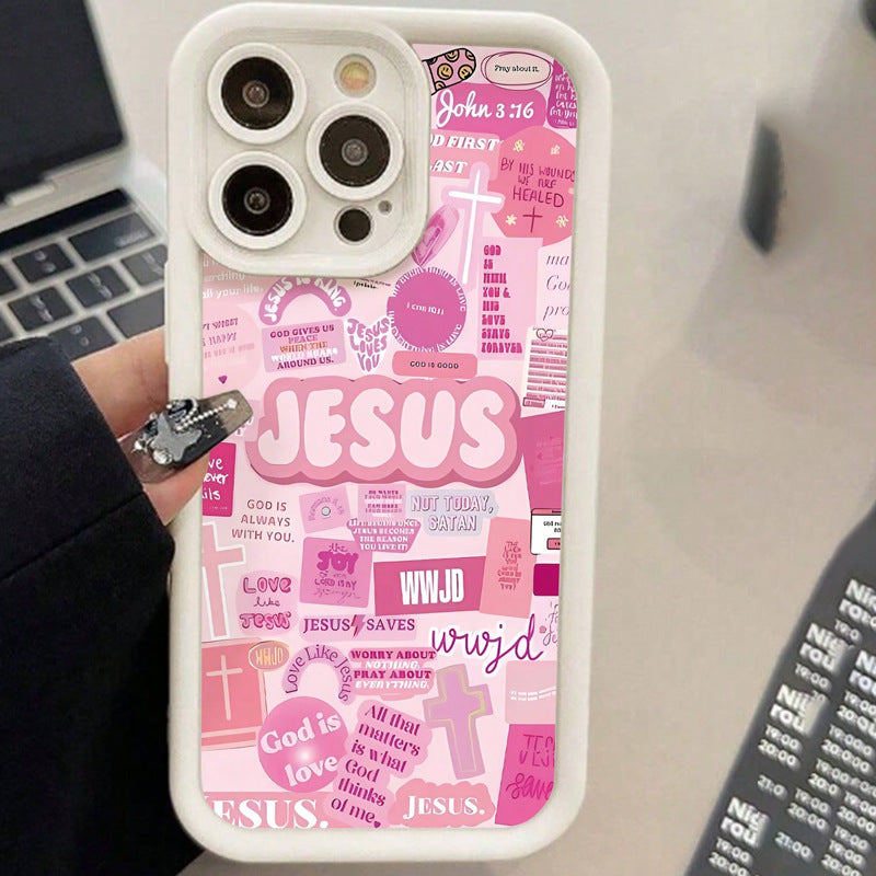 Jesus Pink Phone Case for iPhone