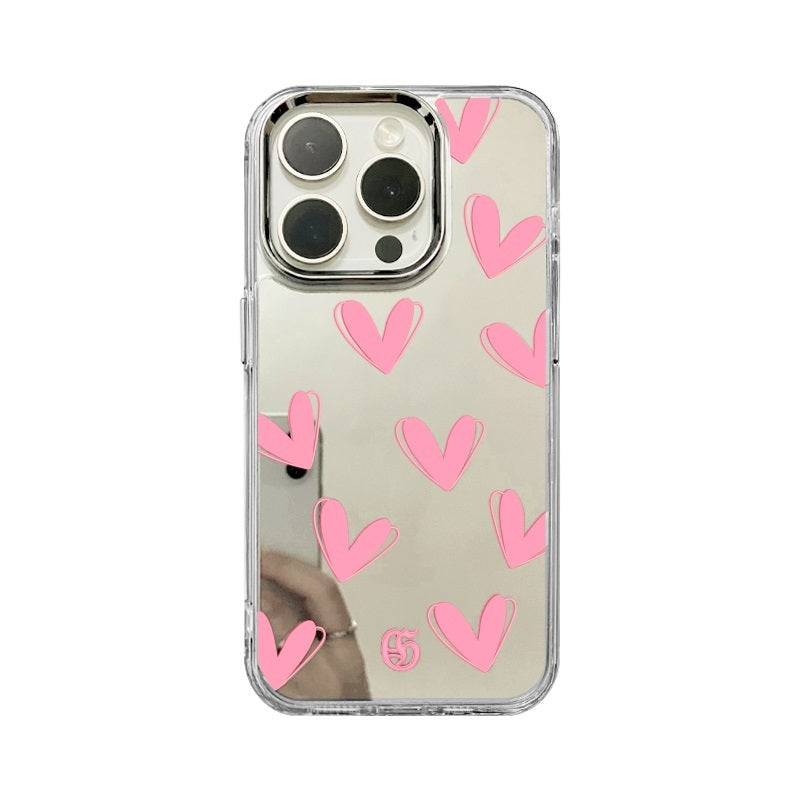 Pink Sweet Heart Phone Case for iPhone