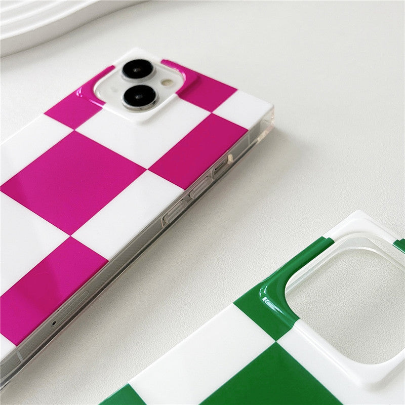 Large Checkered Phone Case for iPhone