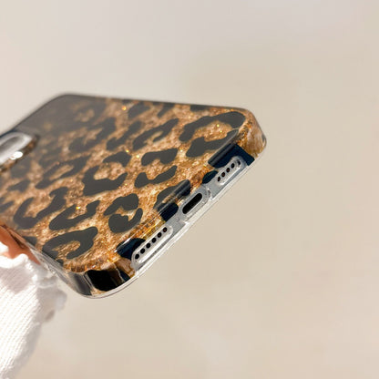 Golden Cheetah Print Phone Case for iPhone