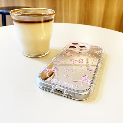 Pink Bow Mirror Phone Case for iPhone