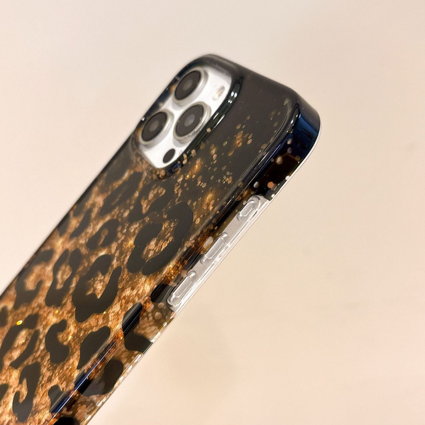 Golden Cheetah Print Phone Case for iPhone