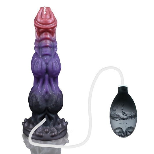 WOOF Knotted Dog Dildo-Suction Cup-Ejaculating Dildo