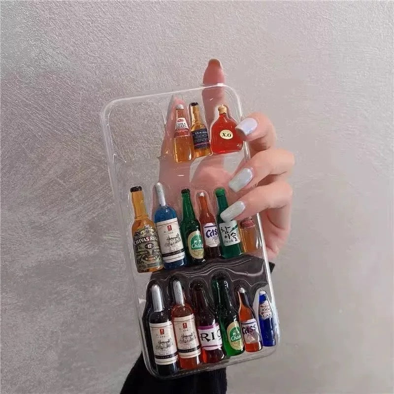 3D Wine Phone Case for iPhone