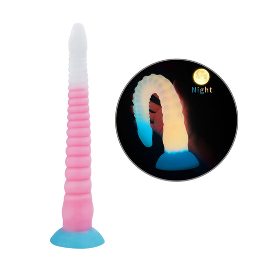 Pinky Tentacle Dildo-Glow in the Dark Suction Cup Dildo