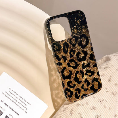 Golden Cheetah Print Phone Case for iPhone