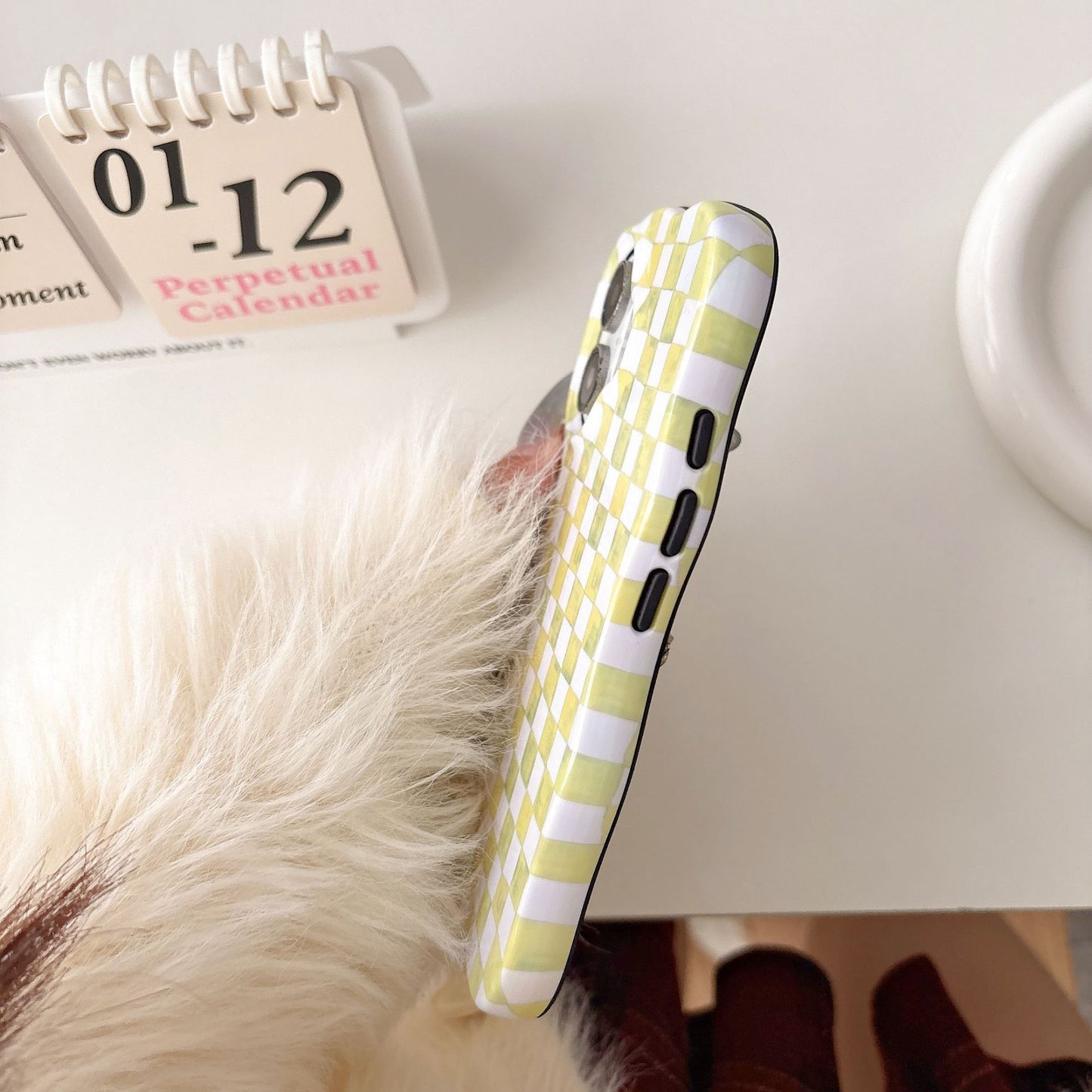 Dopamine Checkered Phone Case for iPhone