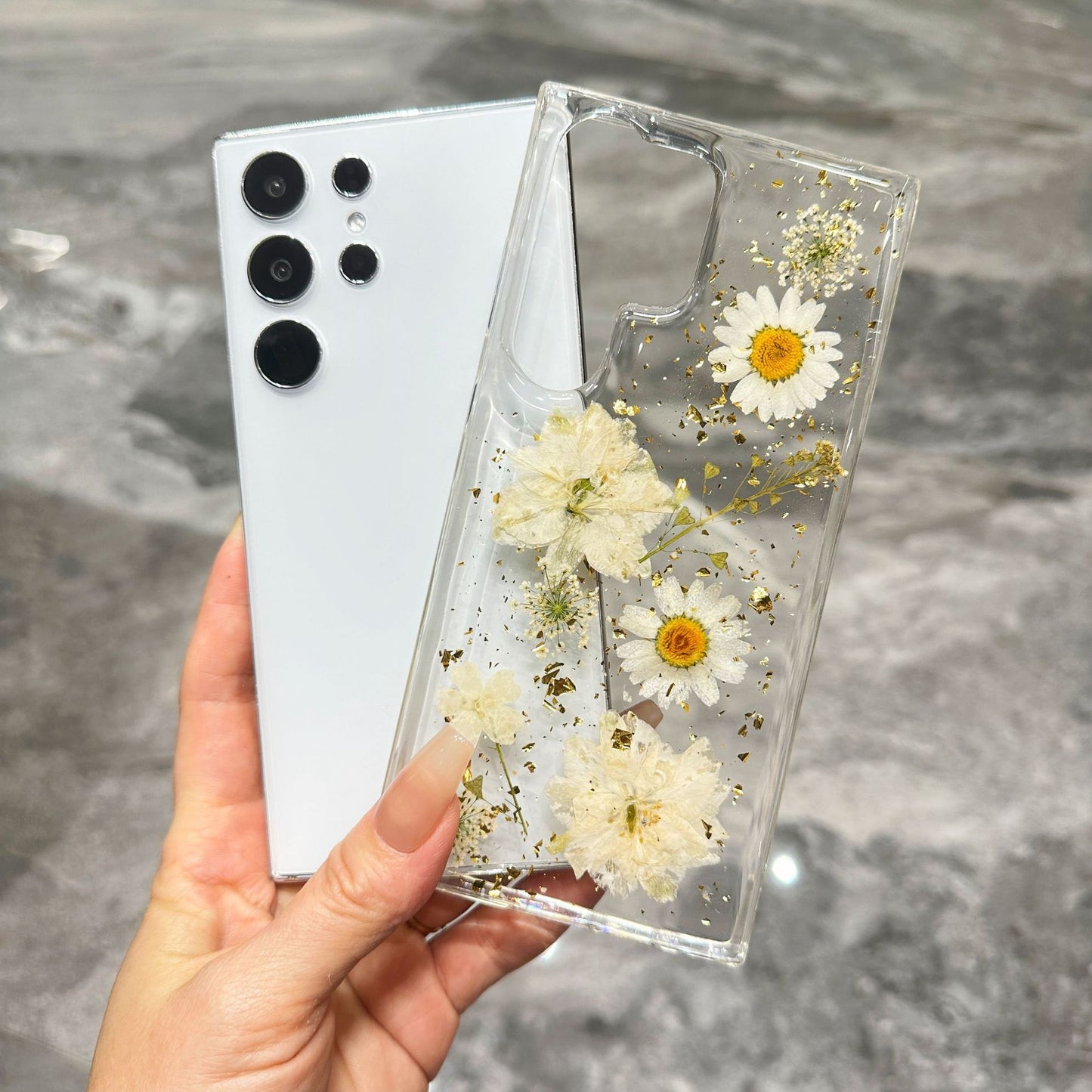 Snow Daisy Phone Case for Samsung Galaxy S Series