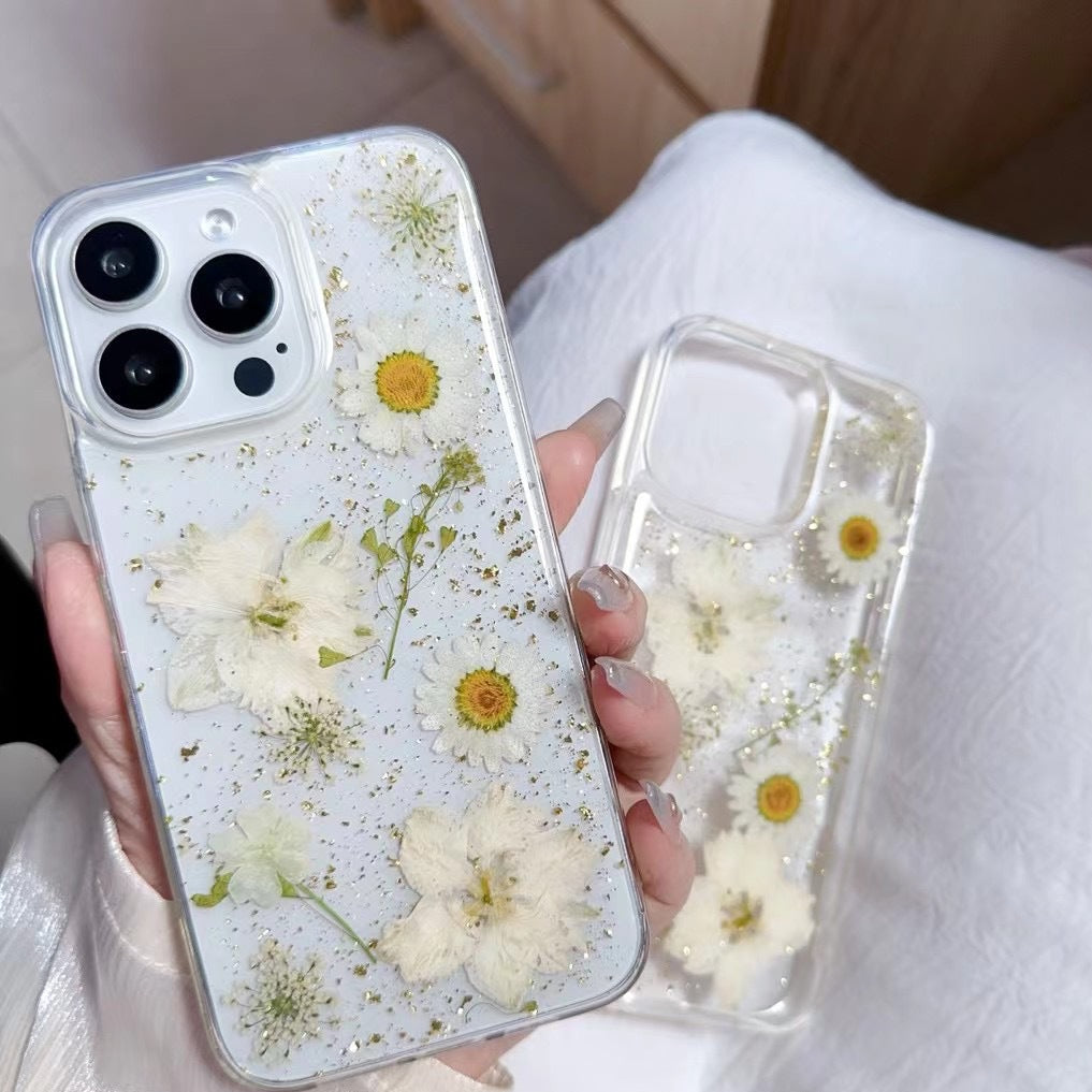 Snow Daisy Phone Case for iPhone