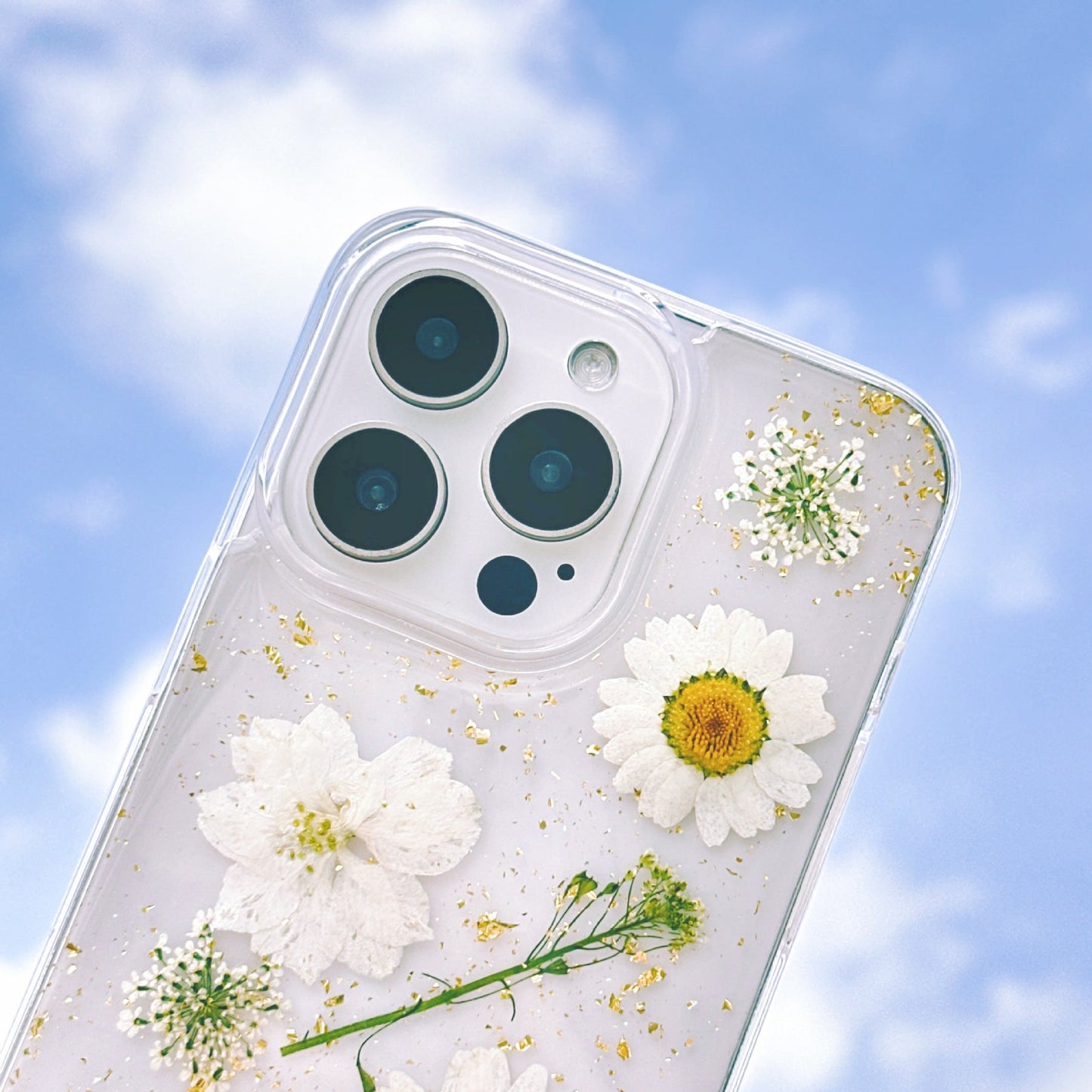 Snow Daisy Phone Case for iPhone