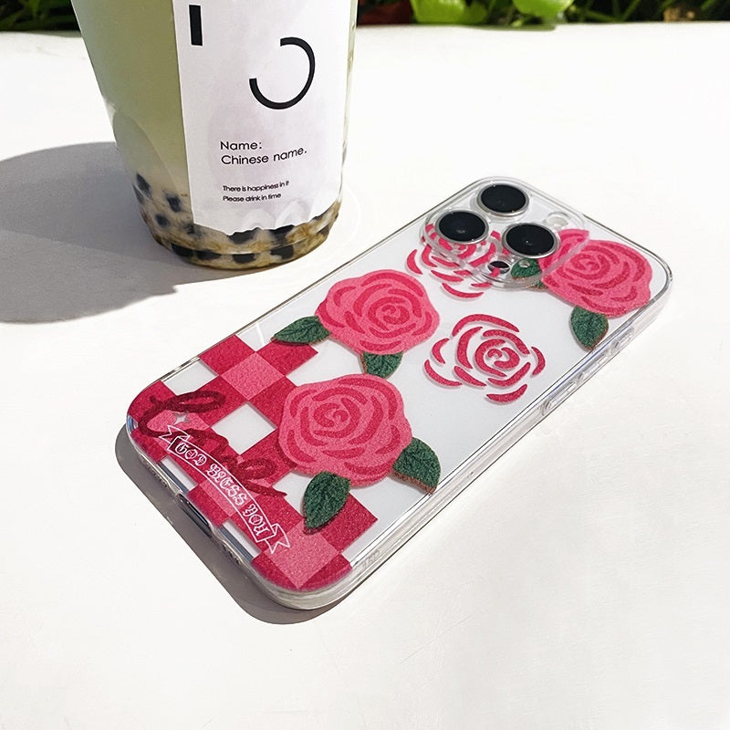 Pink Rose Phone Case for iPhone