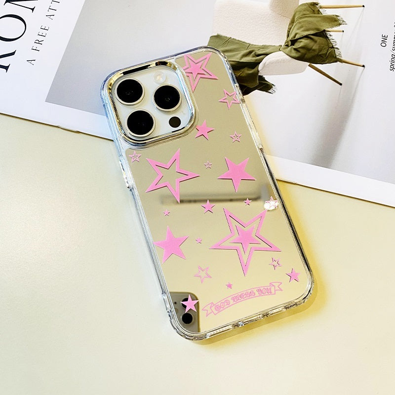 Pink Shining Star Phone Case for iPhone