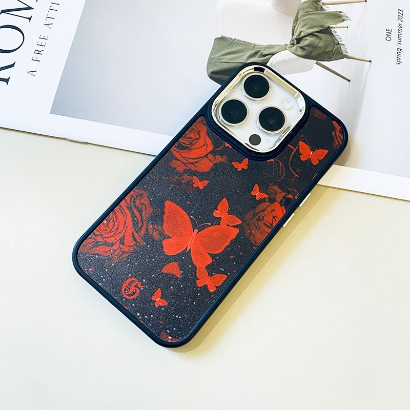 Red Dream Butterfly Phone Case for iPhone