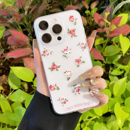 Rose Floral Print Phone Case for iPhone