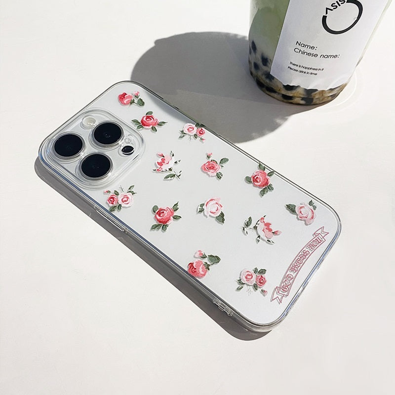 Rose Floral Print Phone Case for iPhone