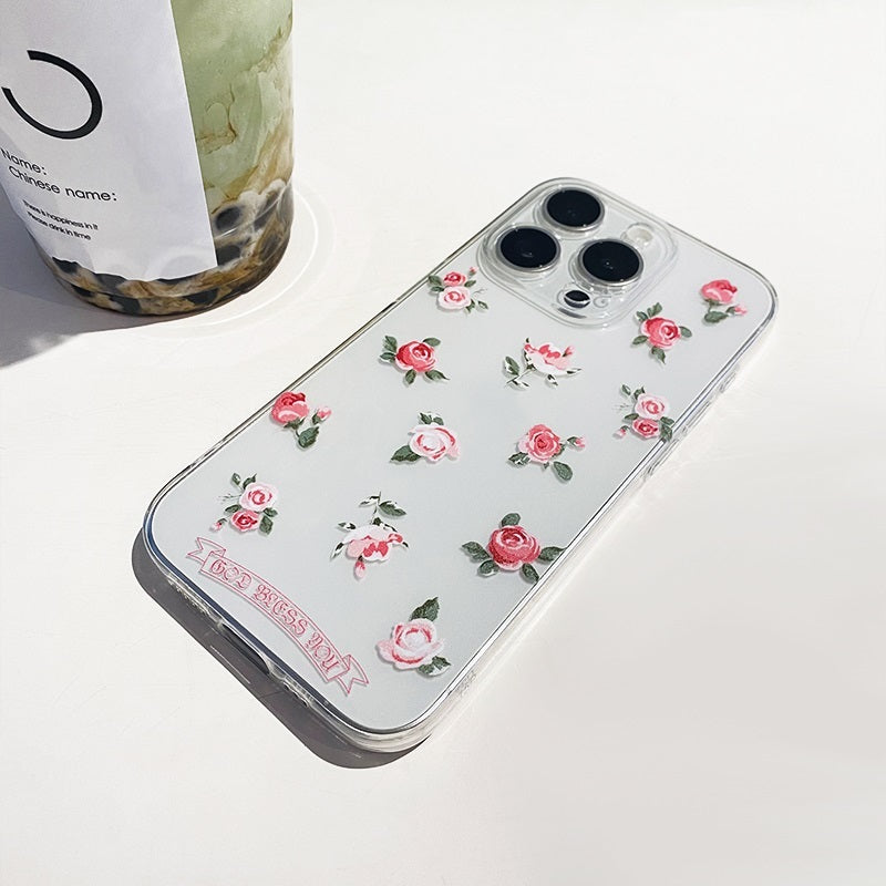 Rose Floral Print Phone Case for iPhone