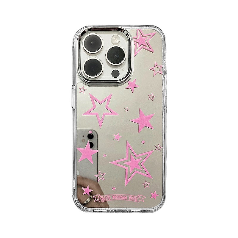 Pink Shining Star Phone Case for iPhone