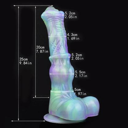 Spring Garden Knotted Horse Dildo-Suction Cup Dildo