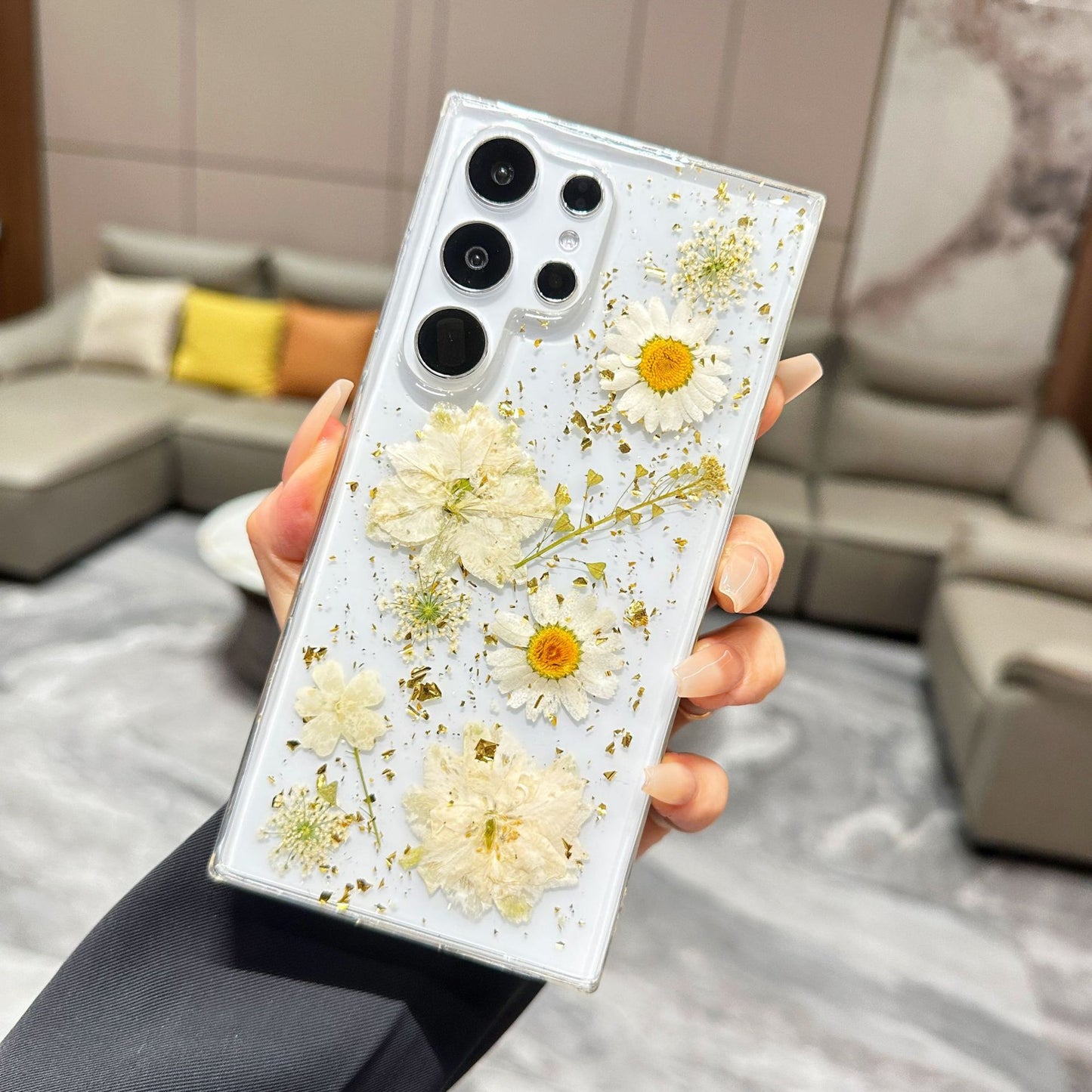 Snow Daisy Phone Case for Samsung Galaxy S Series