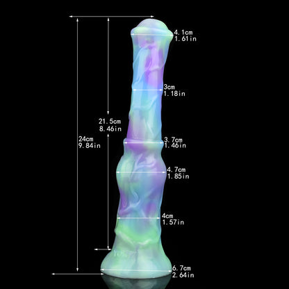 Spring Garden Knotted Horse Dildo-Suction Cup Dildo