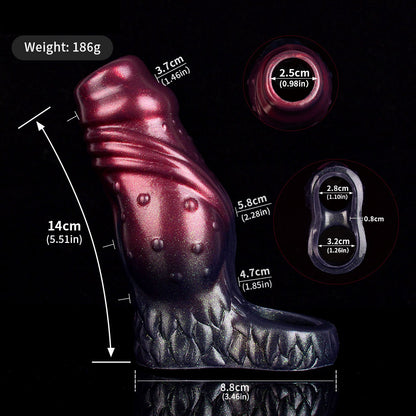 AMOR Wolf Knotted Cock Sleeve-Penis Ring-Open End
