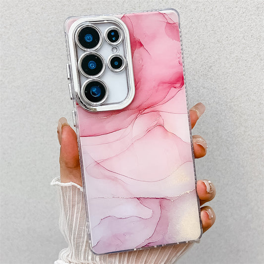 Pink Marble Glitter Phone Case for Samsung Galaxy S Series