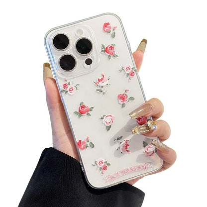 Rose Floral Print Phone Case for iPhone